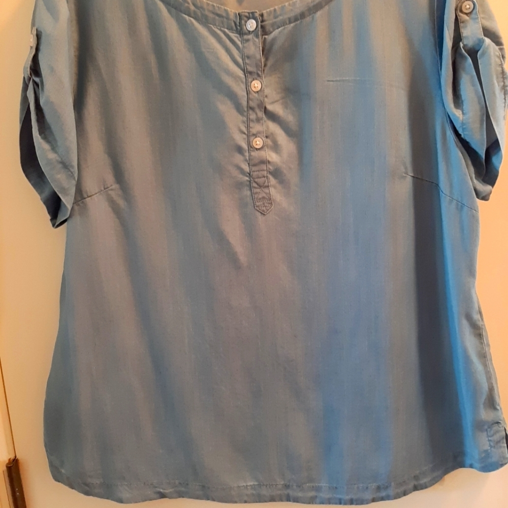 Crown & Ivy Chambray top
